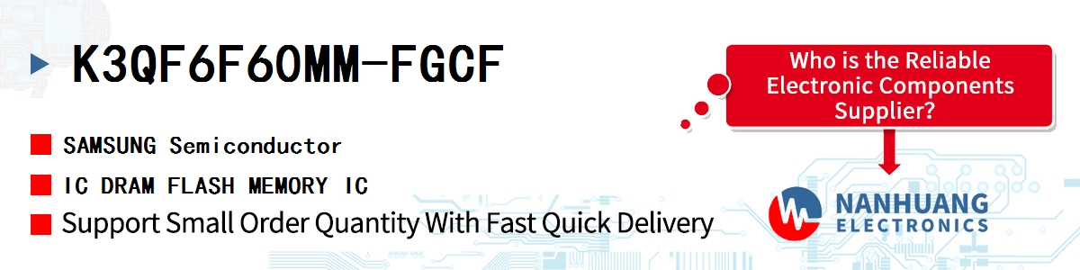 K3QF6F60MM-FGCF SAMSUNG IC DRAM FLASH MEMORY IC