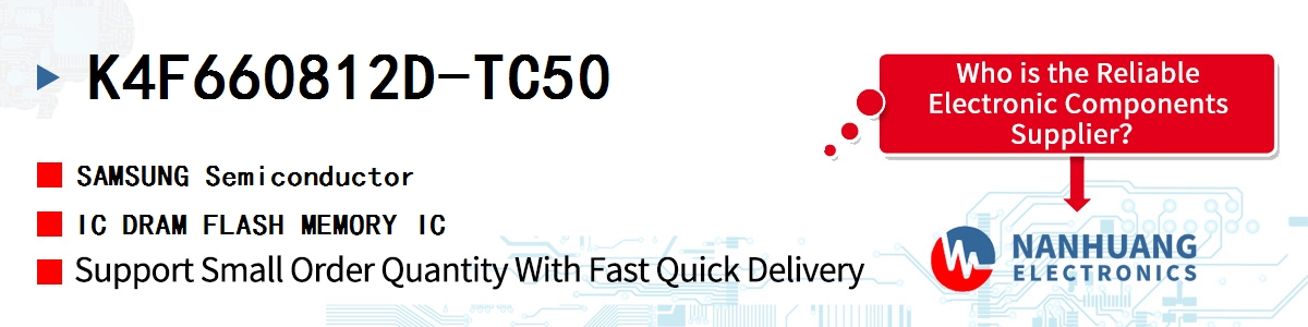 K4F660812D-TC50 SAMSUNG IC DRAM FLASH MEMORY IC