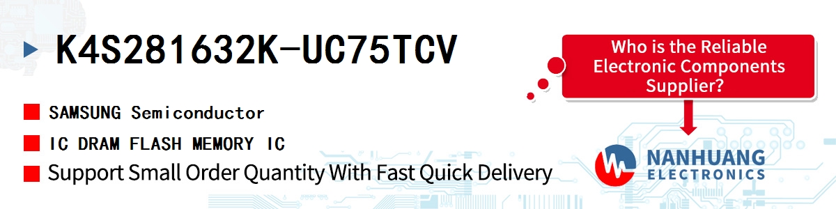 K4S281632K-UC75TCV SAMSUNG IC DRAM FLASH MEMORY IC