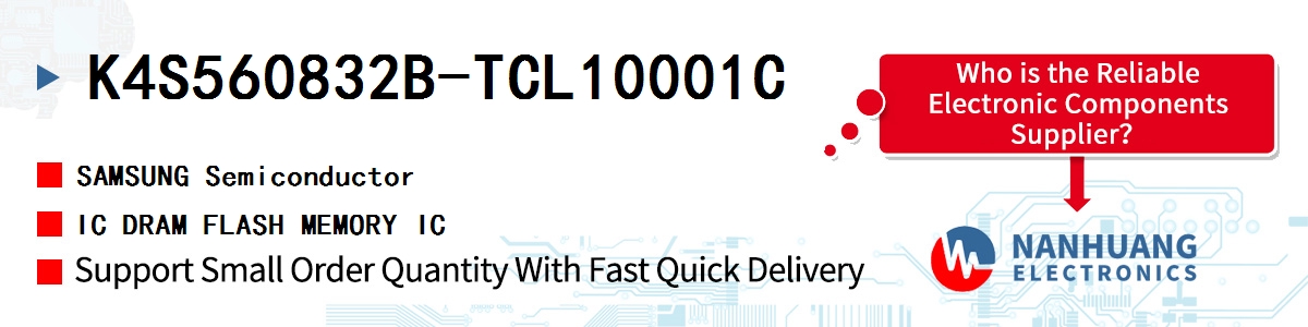 K4S560832B-TCL10001C SAMSUNG IC DRAM FLASH MEMORY IC