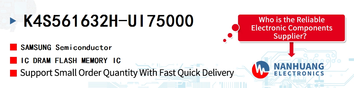 K4S561632H-UI75000 SAMSUNG IC DRAM FLASH MEMORY IC