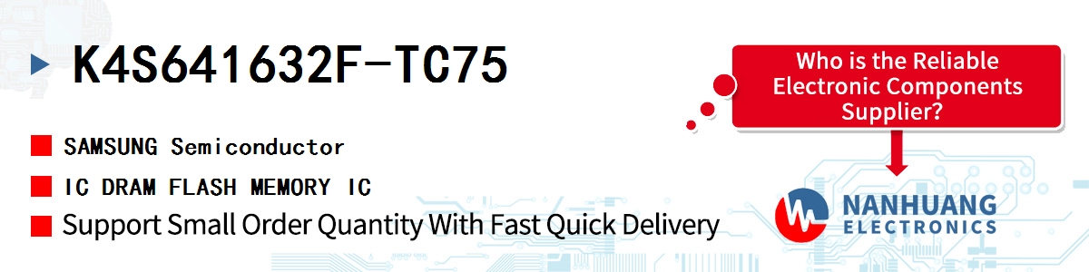 K4S641632F-TC75 SAMSUNG IC DRAM FLASH MEMORY IC