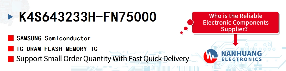 K4S643233H-FN75000 SAMSUNG IC DRAM FLASH MEMORY IC