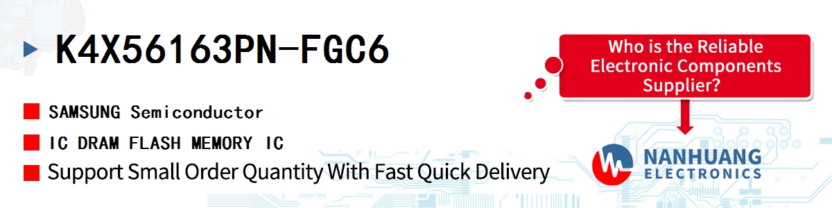 K4X56163PN-FGC6 SAMSUNG IC DRAM FLASH MEMORY IC