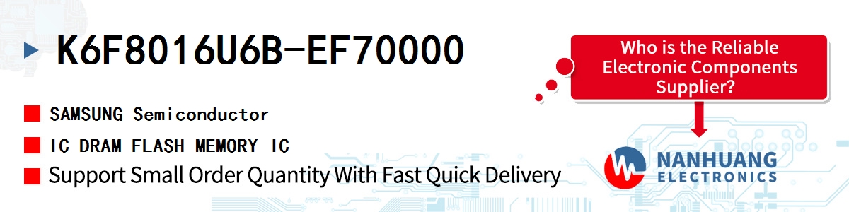 K6F8016U6B-EF70000 SAMSUNG IC DRAM FLASH MEMORY IC